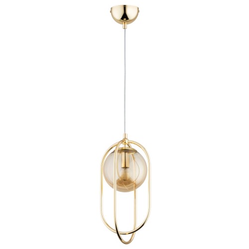 Lampa wisząca Binar 61254 Alfa 1xE14 LED Metal Złoty