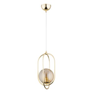Lampa wisząca Binar 61253 Alfa 1xE14 LED Metal Złoty