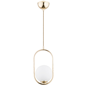 Lampa wisząca Noval 60698 Alfa 1xE14 LED Metal/Szkło Złoty