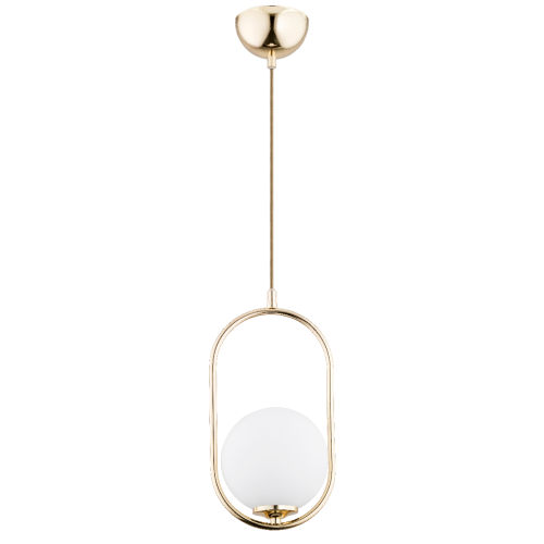 Lampa wisząca Noval 60698 Alfa 1xE14 LED Metal/Szkło Złoty