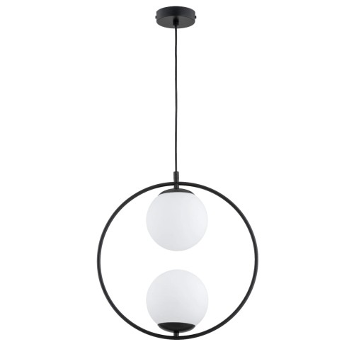 Lampa wisząca Adino 62437 Alfa 2xE14 LED Metal Czarny