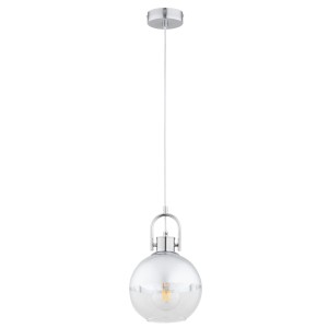Lampa wisząca Derol 61427 Alfa 1xE27 LED Metal Chrom