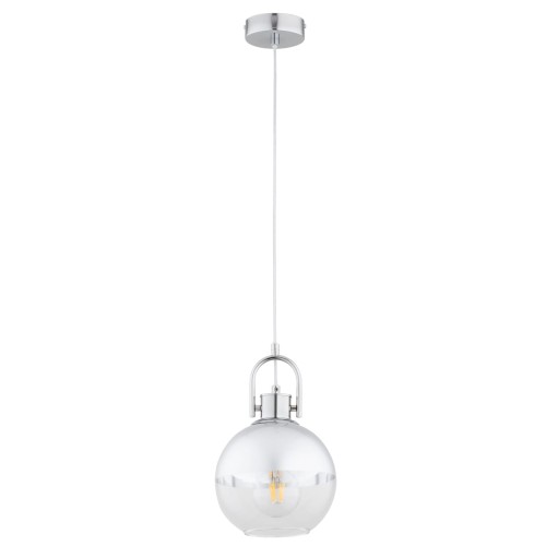 Lampa wisząca Derol 61427 Alfa 1xE27 LED Metal Chrom