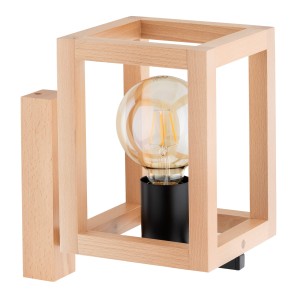 Lampa ścienna Kinkiet Pako 91517 Alfa 1xE27 LED Drewno Jasne Drewno