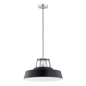Lampa wisząca Izola 61373 Alfa 1xE27 LED Metal Czarny - Chrom