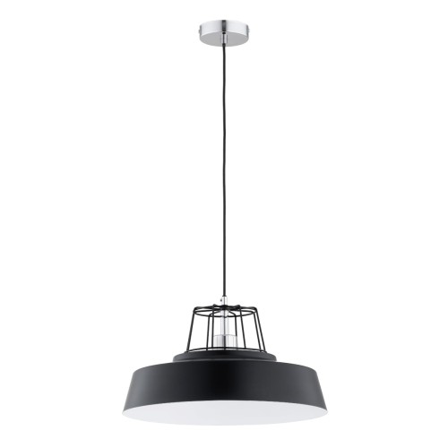 Lampa wisząca Izola 61373 Alfa 1xE27 LED Metal Czarny - Chrom