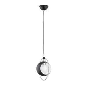 Lampa wisząca Olimpia 61206 Alfa 1xE27 LED Metal Czarny - Chrom