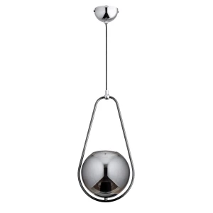 Lampa wisząca Elipsa 60997 Alfa 1xE27 LED Metal Czarny Chrom