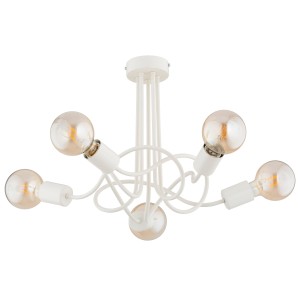 Lampa sufitowa Wingo 63306 Alfa 5xE27 LED Metal Ecru