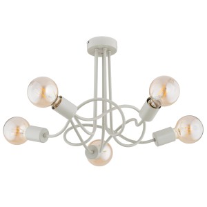 Lampa sufitowa Wingo 63305 Alfa 5xE27 LED Metal Szary