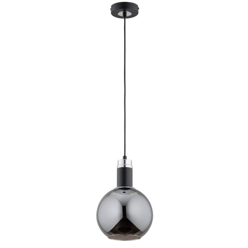 Lampa wisząca Adel 61272 Alfa 1xE27 LED Metal Czarny - Chrom