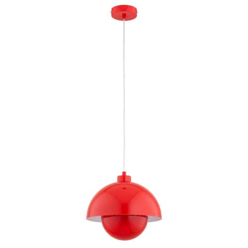 Lampa wisząca Kuger 61438 Alfa 1xE27 LED  Czerwony