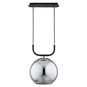 Lampa wisząca Binary 61423 Alfa 1xE27 LED Metal Czarny - Chrom