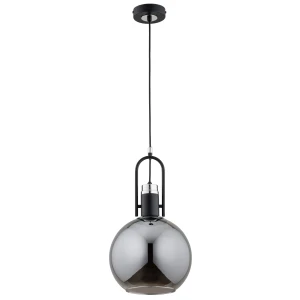 Lampa wisząca Movena 61276 Alfa 1xE27 LED Metal Czarny - Chrom