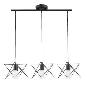 Lampa wisząca Timla 62149 Alfa 3xE27 LED Metal Czarny