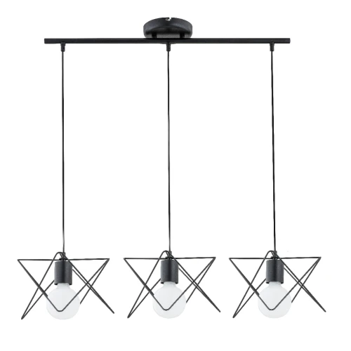 Lampa wisząca Timla 62149 Alfa 3xE27 LED Metal Czarny