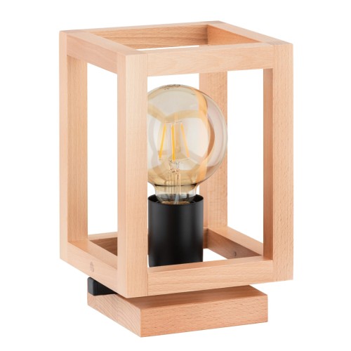 Lampa stojąca stołowa Pako 9449 Alfa 1xE27 LED Drewno Jasne Drewno