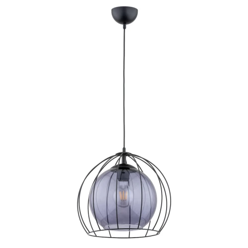 Lampa wisząca Avango 61172 Alfa 1xE27 LED Metal/Szkło Czarny