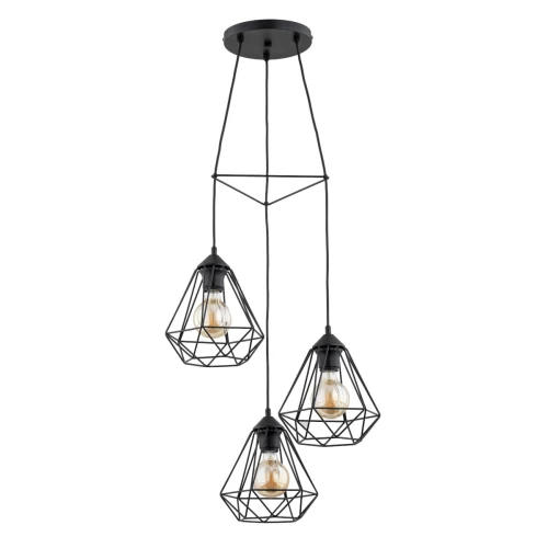 Lampa wisząca Kosmos 62242 Alfa 3xE27 LED Metal/Tworzywo Czarny