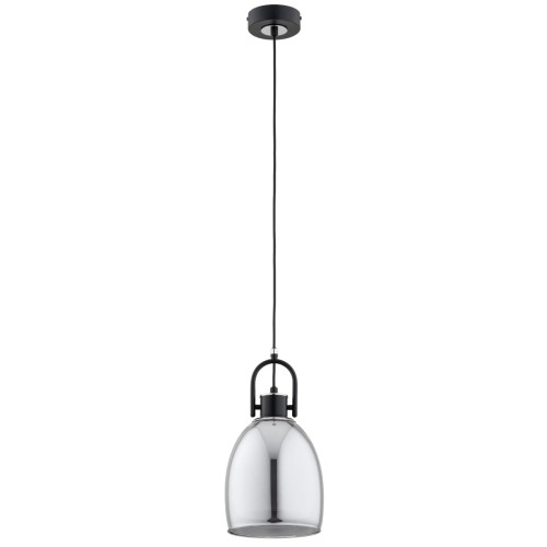 Lampa wisząca Soda 61336 Alfa 1xE27 LED Metal Czarny - Chrom