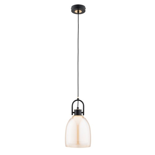 Lampa wisząca Soda 61335 Alfa 1xE27 LED Metal Czarny - Złoty