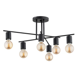 Lampa sufitowa Panama 63189 Alfa 6xE27 LED Metal Czarny