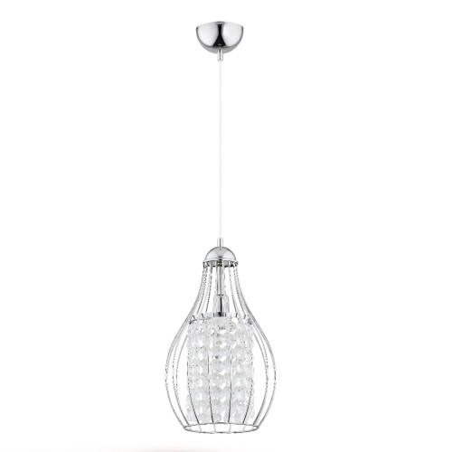 Lampa wisząca Piro 60644 Alfa 1xE14 LED Metal/Szkło Chrom