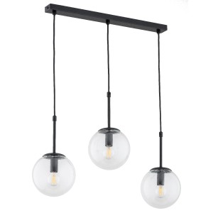 Lampa wisząca Sebia 28743 Alfa 3xE14 LED Metal Czarny