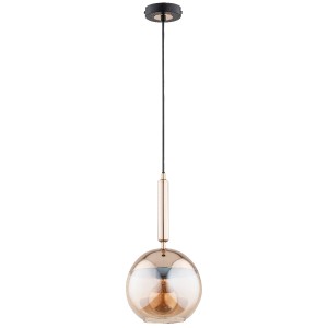 Lampa wisząca Volda 60915 Alfa 1xE27 LED Metal Czarny - Stare Złoto