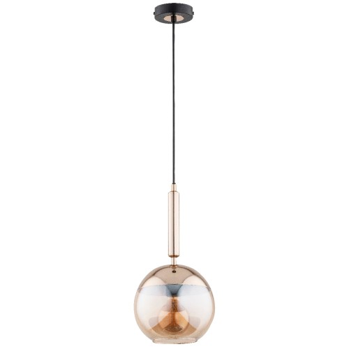 Lampa wisząca Volda 60915 Alfa 1xE27 LED Metal Czarny - Stare Złoto