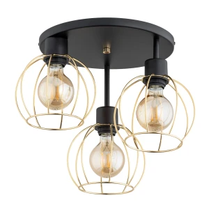 Lampa sufitowa Orso 62350 Alfa 3xE27 LED Metal Czarny - Złoty