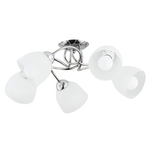Lampa sufitowa Silia 27505 Alfa 5xE27 LED Metal/Szkło Chrom