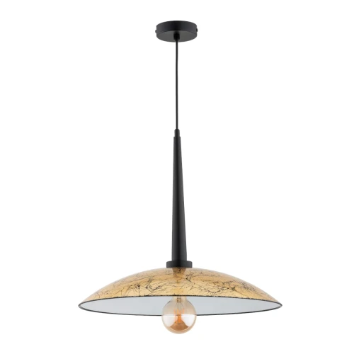 Lampa wisząca Demi 61245 Alfa 1xE27 LED Metal Czarny