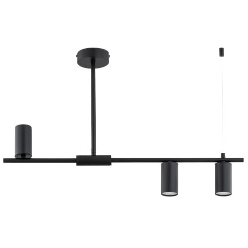 Lampa sufitowa Uranos 62535 Alfa 3xGu10 LED Metal Czarny