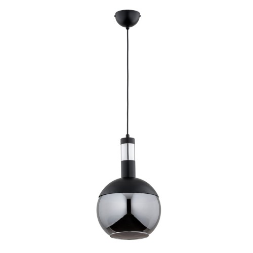 Lampa wisząca Bolso 61238 Alfa 1xE27 LED Metal Czarny - Chrom
