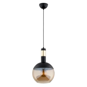 Lampa wisząca Bolso 61237 Alfa 1xE27 LED Metal Czarny - Stare Złoto