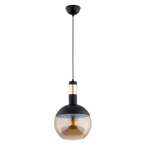 Lampa wisząca Bolso 61237 Alfa 1xE27 LED Metal Czarny - Stare Złoto