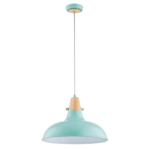 Lampa wisząca Solo 61268 Alfa 1xE27 LED Metal/Drewno Jasne Drewno