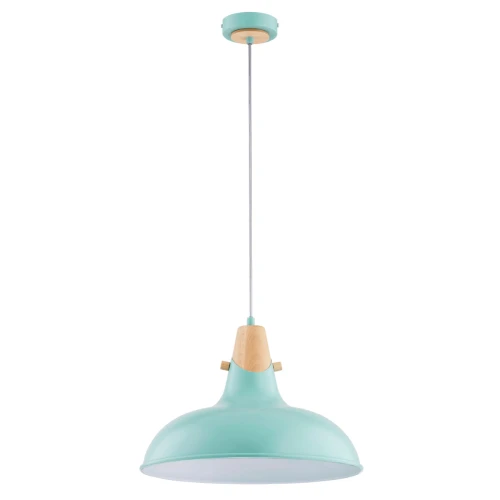 Lampa wisząca Solo 61268 Alfa 1xE27 LED Metal/Drewno Jasne Drewno