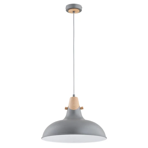 Lampa wisząca Solo 61269 Alfa 1xE27 LED Metal/Drewno Jasne Drewno