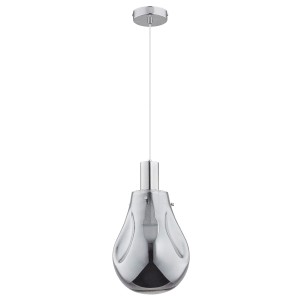Lampa wisząca Tomber 60814 Alfa 1xE27 LED Metal/Szkło Chrom