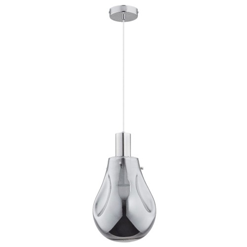 Lampa wisząca Tomber 60814 Alfa 1xE27 LED Metal/Szkło Chrom
