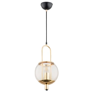 Lampa wisząca Lerans 60895 Alfa 1xE27 LED Metal Czarny - Złoty