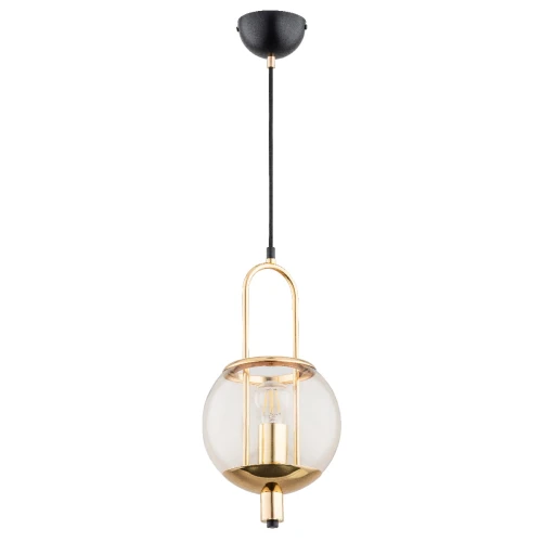 Lampa wisząca Lerans 60895 Alfa 1xE27 LED Metal Czarny - Złoty