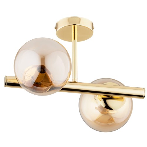 Lampa sufitowa Eral 62323 Alfa 2xE14 LED Metal Złoty