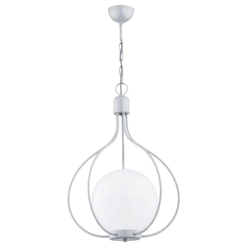 Lampa wisząca Remi 60739 Alfa 1xE27 LED Metal/Szkło Srebrny