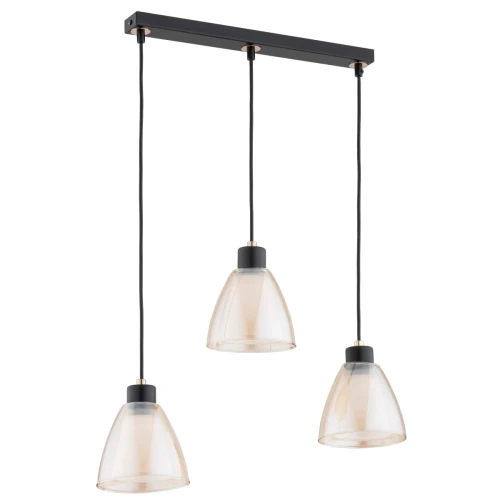 Lampa wisząca Anion 62266 Alfa 3xE27 LED Metal Czarny - Stare Złoto