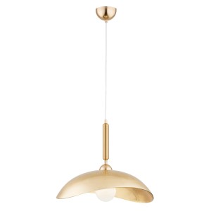 Lampa wisząca Złotyen 61113 Alfa 1xE27 LED Metal/Szkło Złoty Antyk