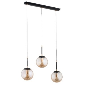 Lampa wisząca Sebia 61063 Alfa 3xE14 LED Metal Czarny