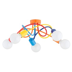 Lampa sufitowa Boston 63239 Alfa 5xE27 LED Metal Multikolor